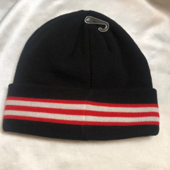 Hunter Branded Striped Cuffed Beanie Hat Color Black Multi One Size NWT - Picture 8 of 14